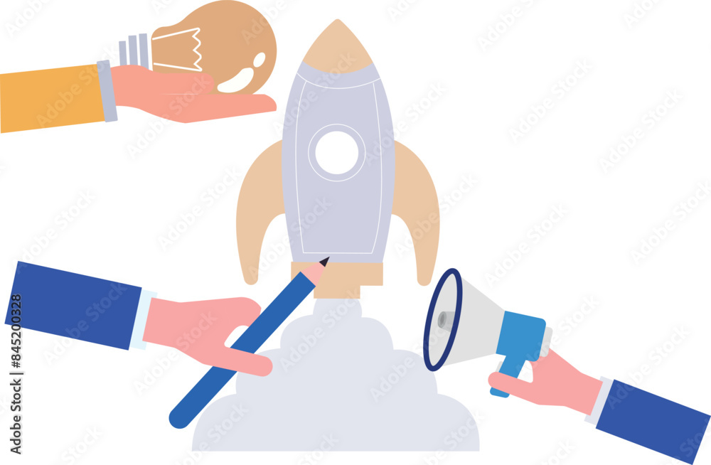There is an announcement for starting the business. There is an announcement for starting the business.