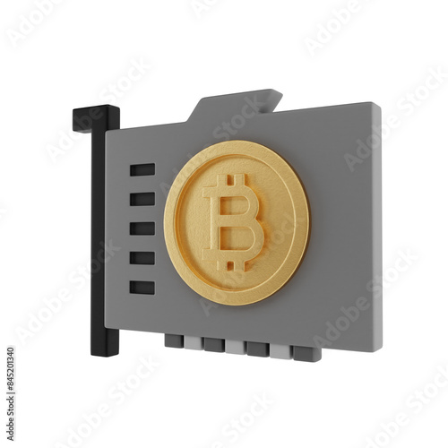 3d icon BlackGold Cryptocurrency 3D Icon Pack design illustration photo