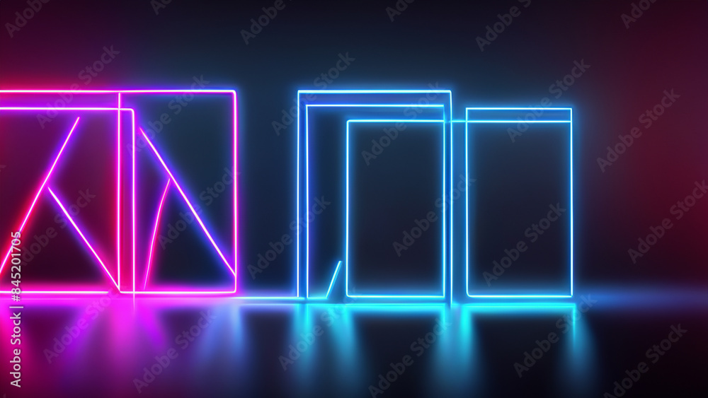 futuristic and holographic threedimensional abstract object with vivid and vibrant colors futuristic and holographic threedimensional abstract object with vivid and vibrant colors