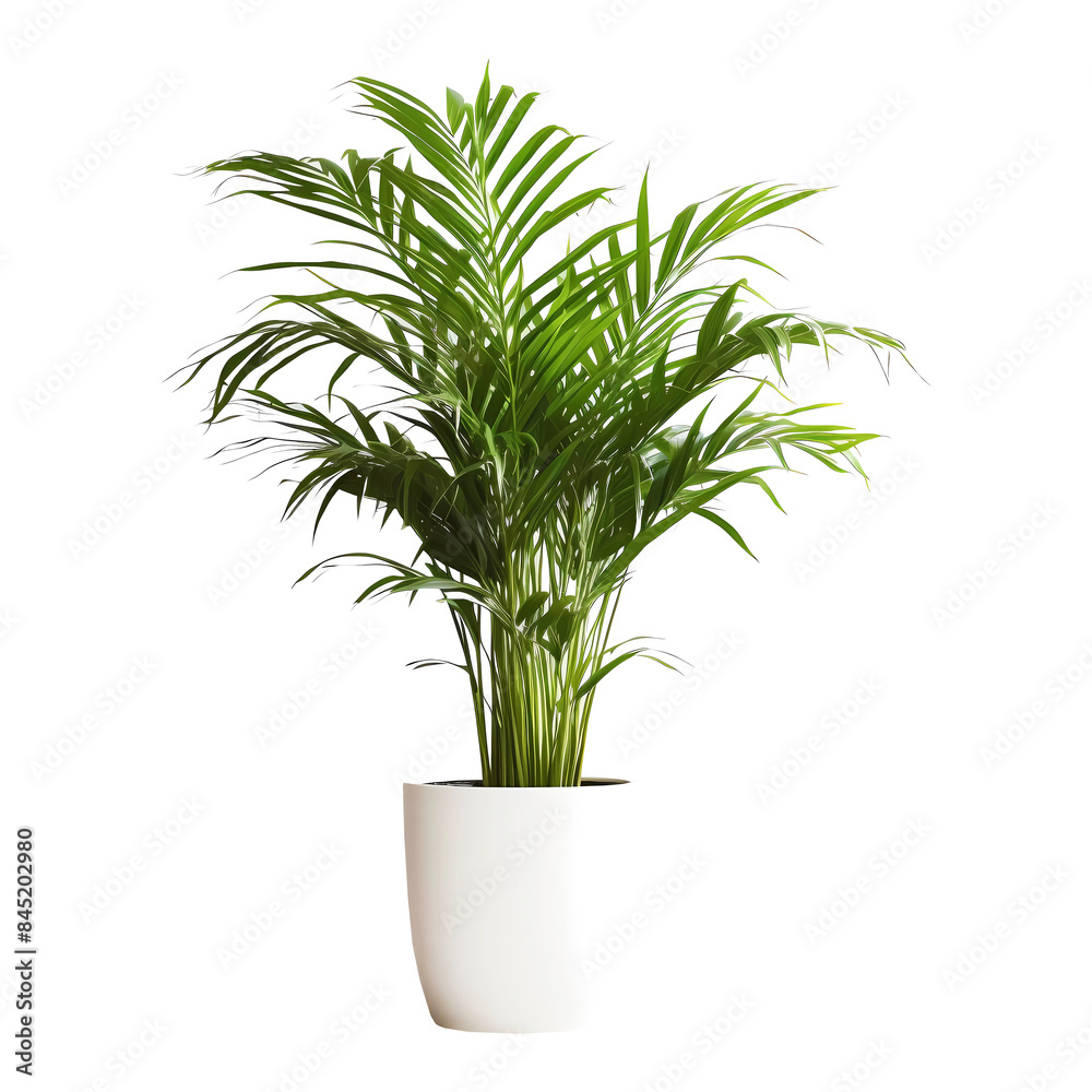 Areca house plant on transparent background. Generative ai design. Areca house plant on transparent background. Generative ai design.