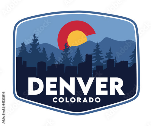 denver colorado united states with beautiful views