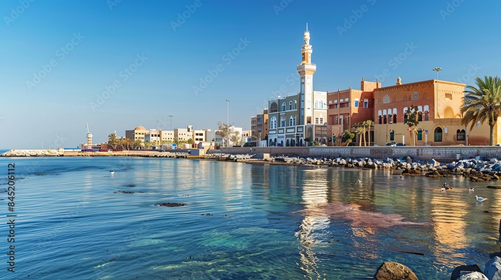 Fototapeta premium The ancient city of Jeddah in Saudi Arabia.