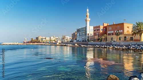 The ancient city of Jeddah in Saudi Arabia. photo