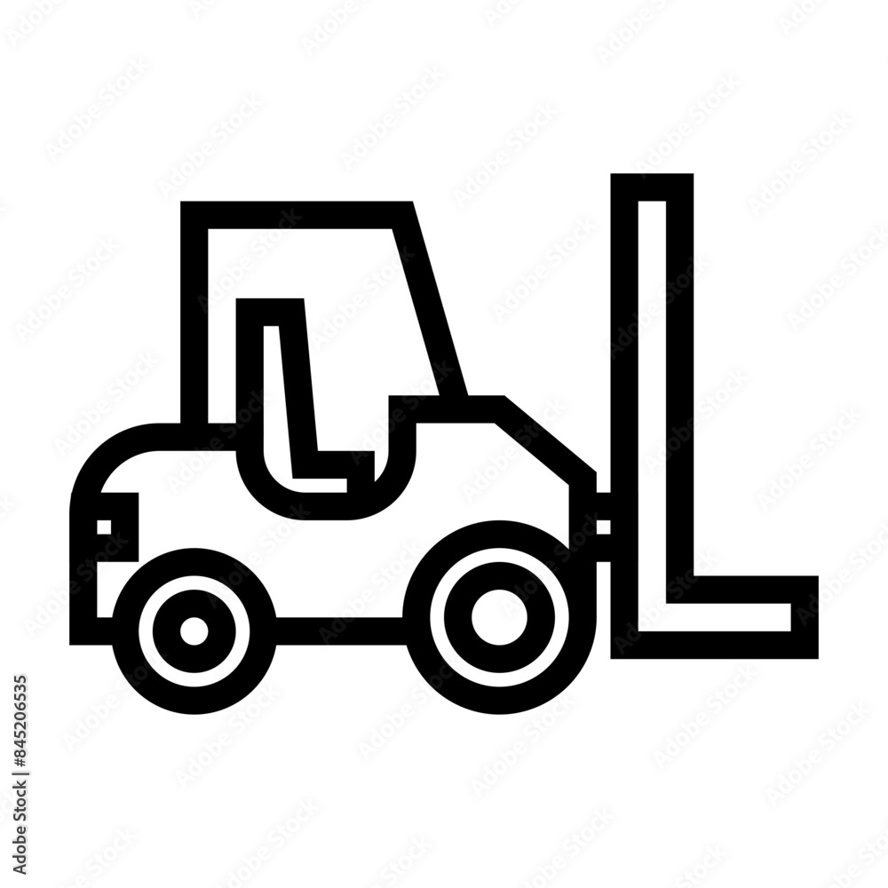 Naklejka premium Forklift icon