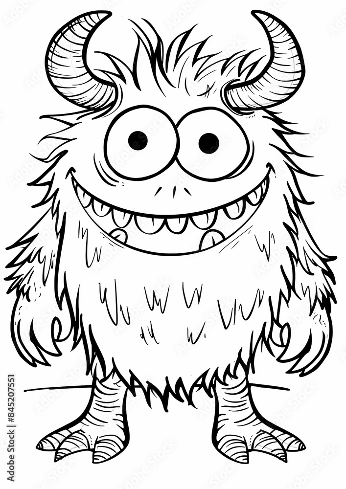 coloring page kids monster oulines coloring page kids monster oulines
