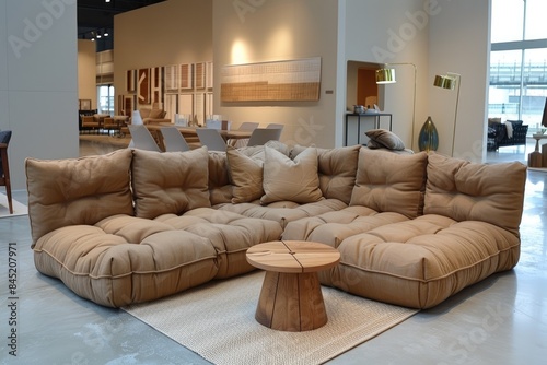 Collection of Large corner sofa with several chairs in the room designs inspiration ideas