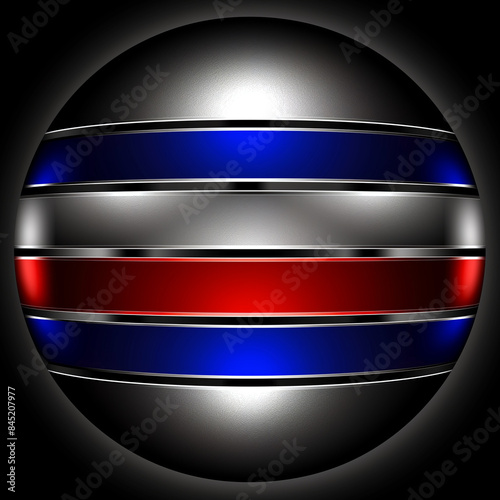French flag 3D sphere logo....