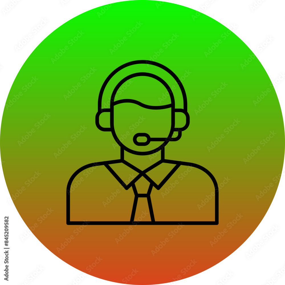 Customer Service Agent Icon