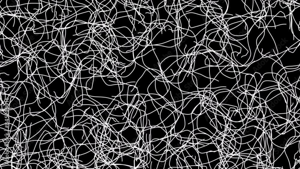 Striped abstract doodles in motion, rendered in monochrome, ideal for unique illustration templates and creative video backgrounds. Striped abstract doodles in motion, rendered in monochrome, ideal for unique illustration templates and creative video backgrounds.