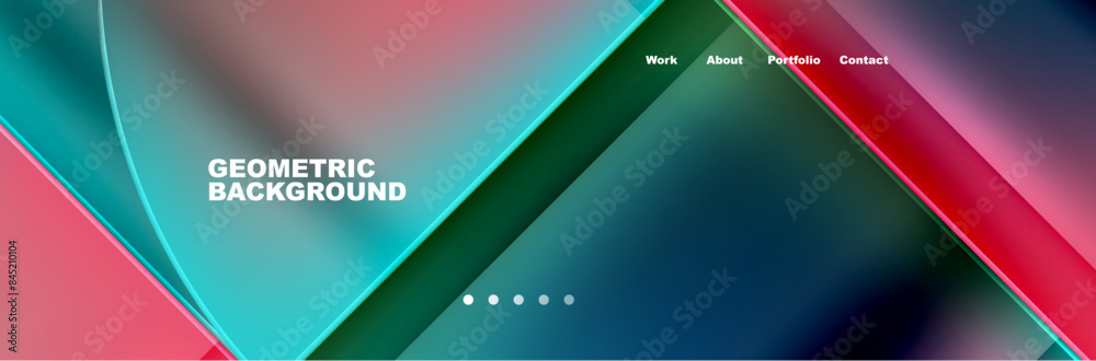 Round triangles and squares web site page template. Vector Illustration For Wallpaper, Banner, Background, Card, Book Illustration, landing page Round triangles and squares web site page template. Vector Illustration For Wallpaper, Banner, Background, Card, Book Illustration, landing page