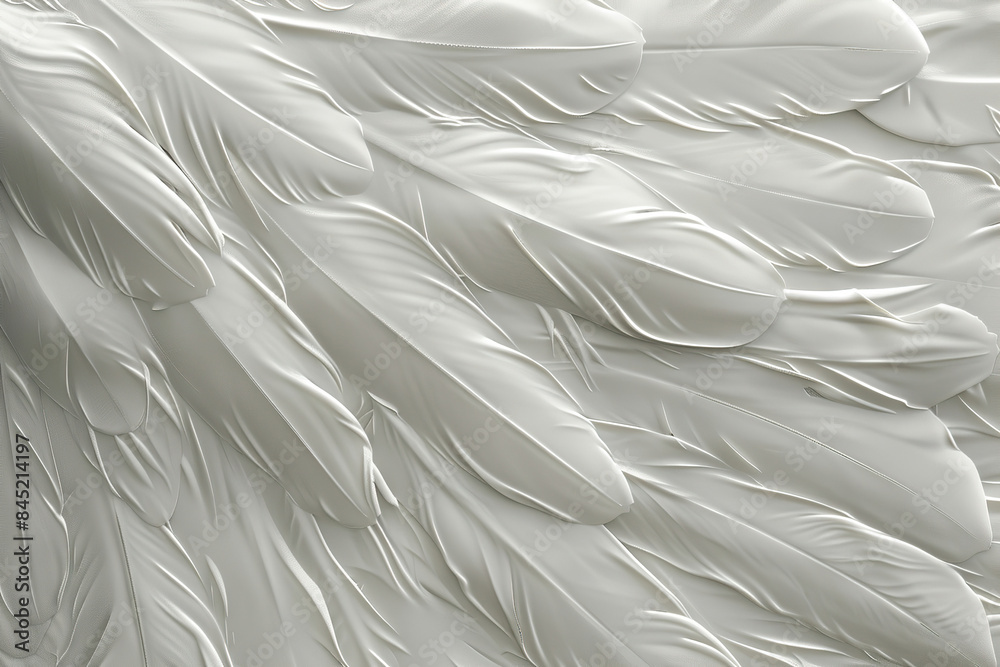 Obraz premium Generative ai on theme of beautiful texture bird feather for design natural abstract background