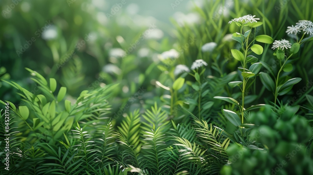 Simple natural plant background. Generative AI. Simple natural plant background. Generative AI.