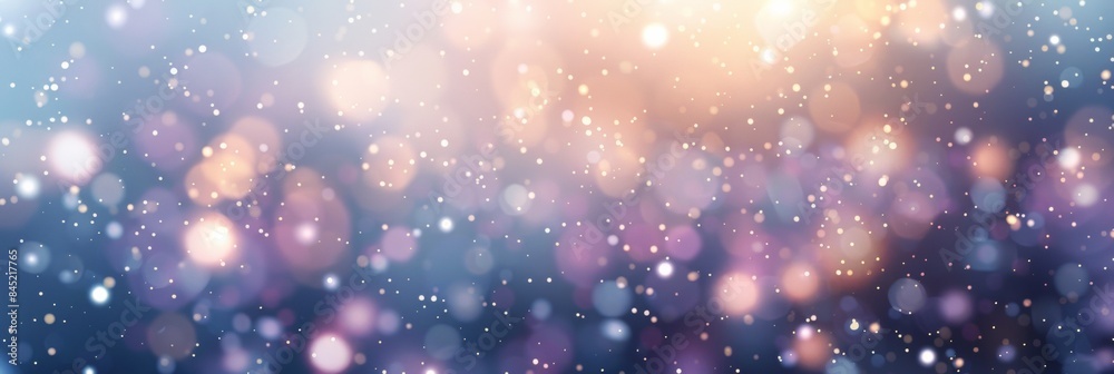 Obraz premium Abstract blurred background with bokeh lights and glitter