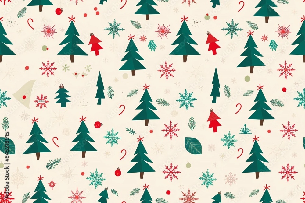 marry Christmas pattern with Christmas tree marry Christmas pattern with Christmas tree