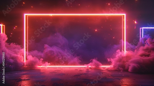 A vintage name display neon sign with bright glowing frames for clubs, lodges, and inns. A circus advertisement introduces opening credits.