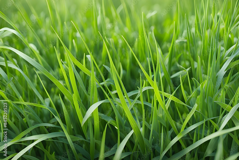 Obraz premium green grass in meadow 