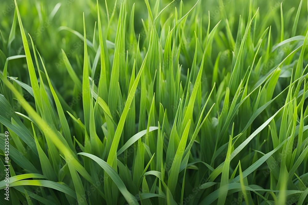 Obraz premium green grass in meadow 