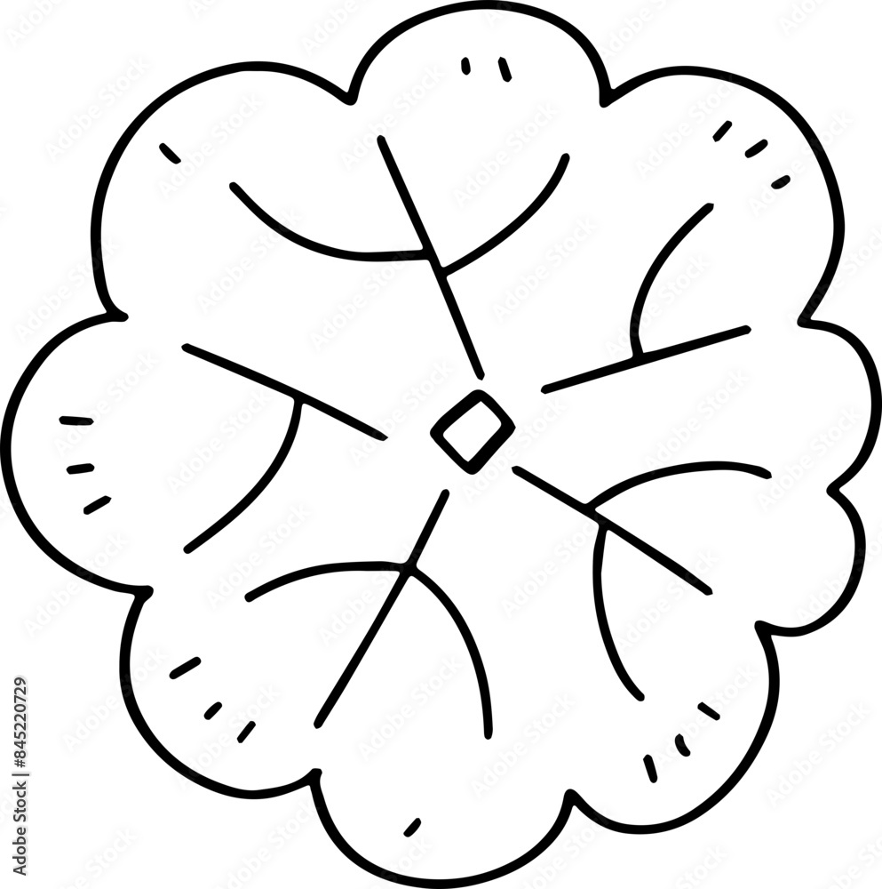 hand drawn top view of tree illustration. hand drawn top view of tree illustration.
