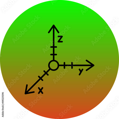 Coordinate Axis Icon