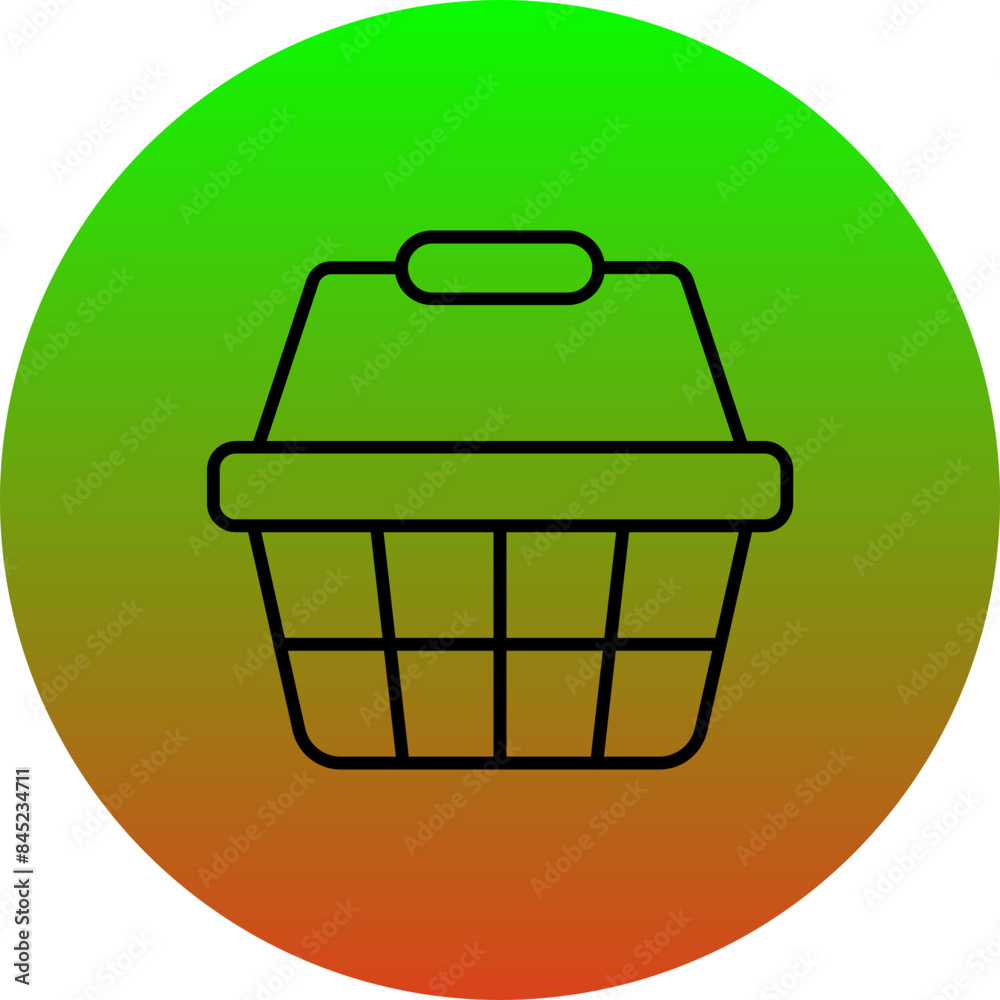 Shopping Bucket Icon Shopping Bucket Icon
