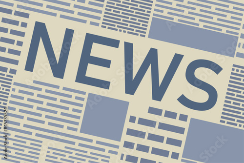 Newspaper on the background of breaking news