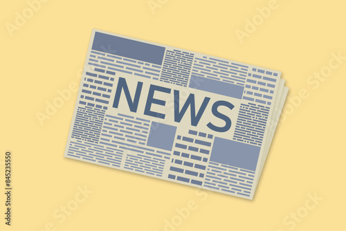 Newspaper illustration news yellow press