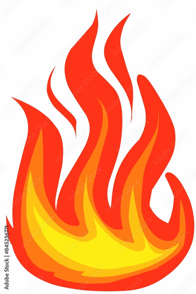 Fire flames illustration