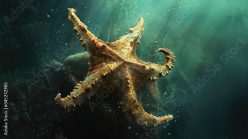 Star shaped sea creature named Wanda Fell from the sky photo