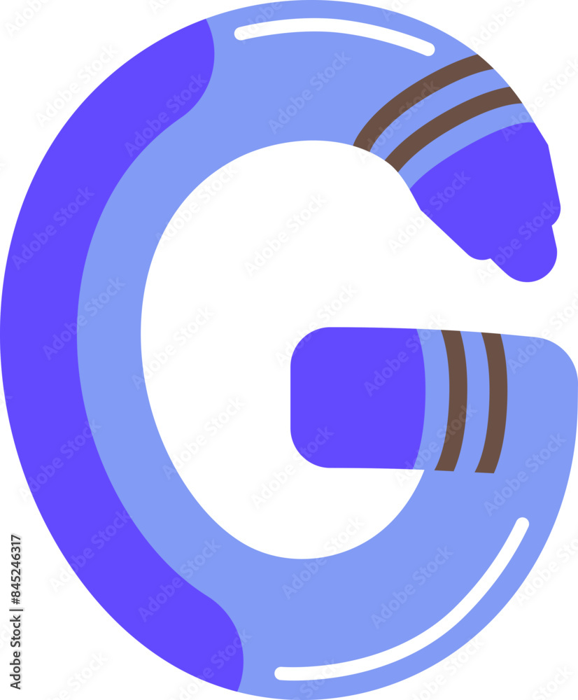 G Crayon Color Alphabet kids Font Blue G Crayon Color Alphabet kids Font Blue