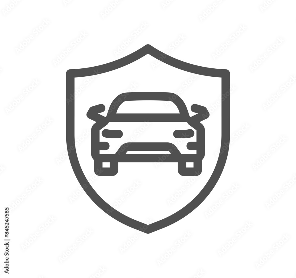Car safety related icon outline and linear vector. Car safety related icon outline and linear vector.