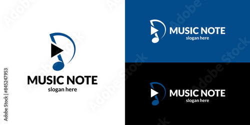 stylish_music_note_with_play_button_symbol