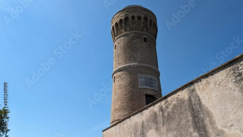 Faro dell'ottocento ad Ancona nelle Marche in Italia photo