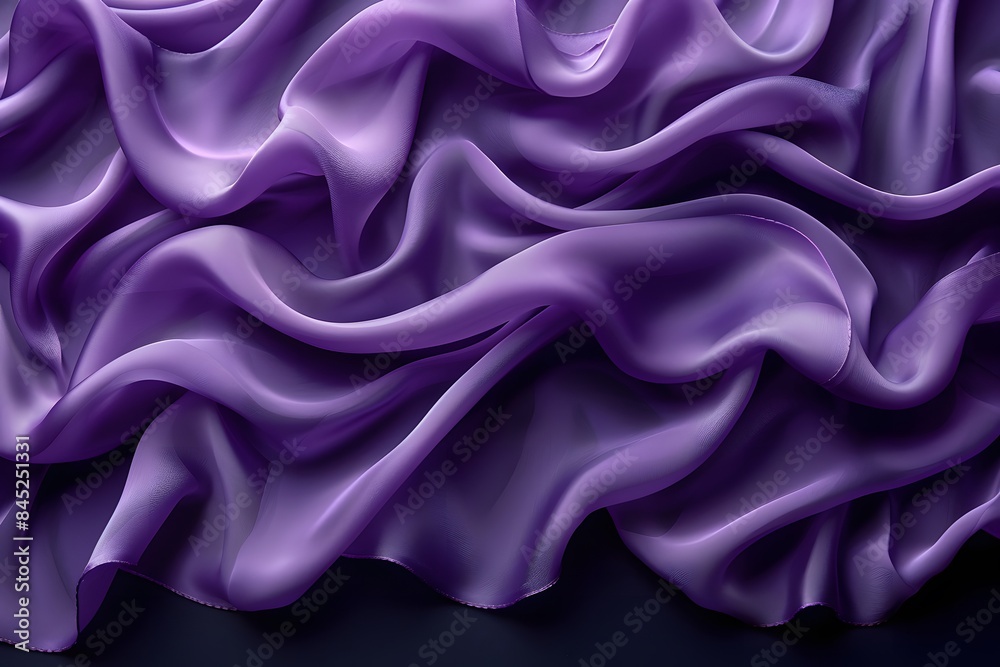 Elegant Purple Silk Fabric with Flowing Folds - Abstract Art Background ...