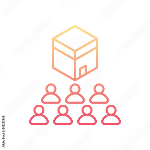 Grathering vector icon