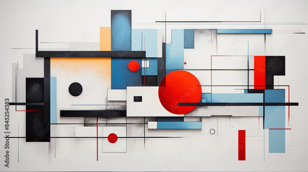 Minimal geometric abstract background. Circle square and triangle design. Minimal geometric abstract background. Circle square and triangle design.