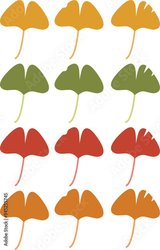 autumn leaves seamless pattern