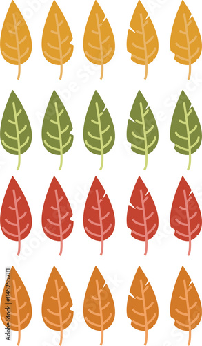 autumn leaves seamless pattern