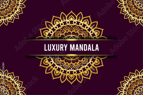 Luxury ornamental mandala in arabesque style