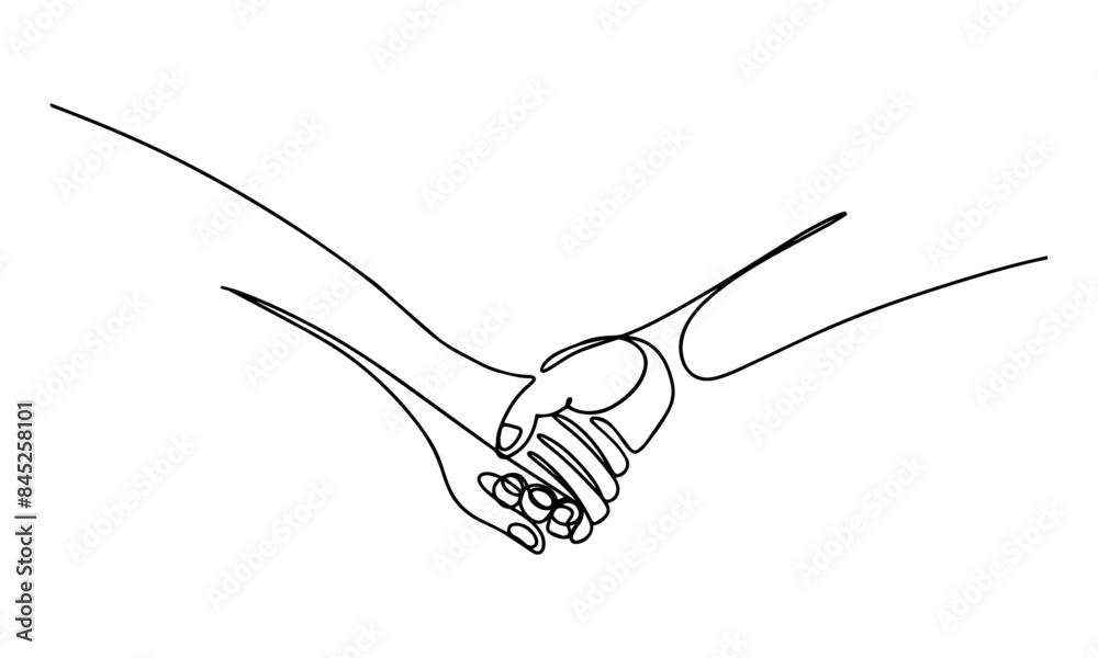 illustration of romantic couple hand illustration of romantic couple hand