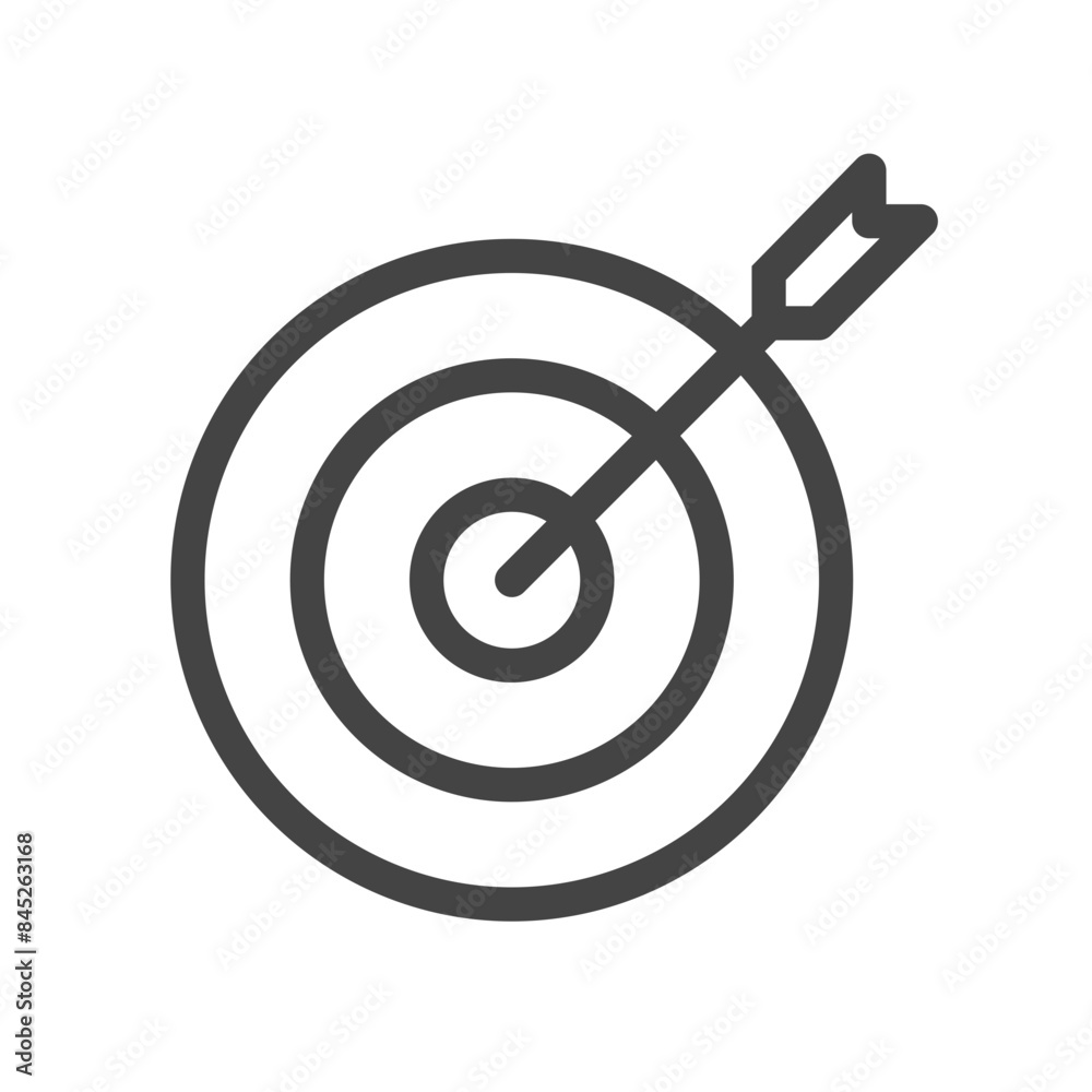 Target in marketing icon outline style Target in marketing icon outline style