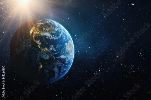 Fototapeta Naklejka Na Ścianę i Meble -  Planet earth in outer space