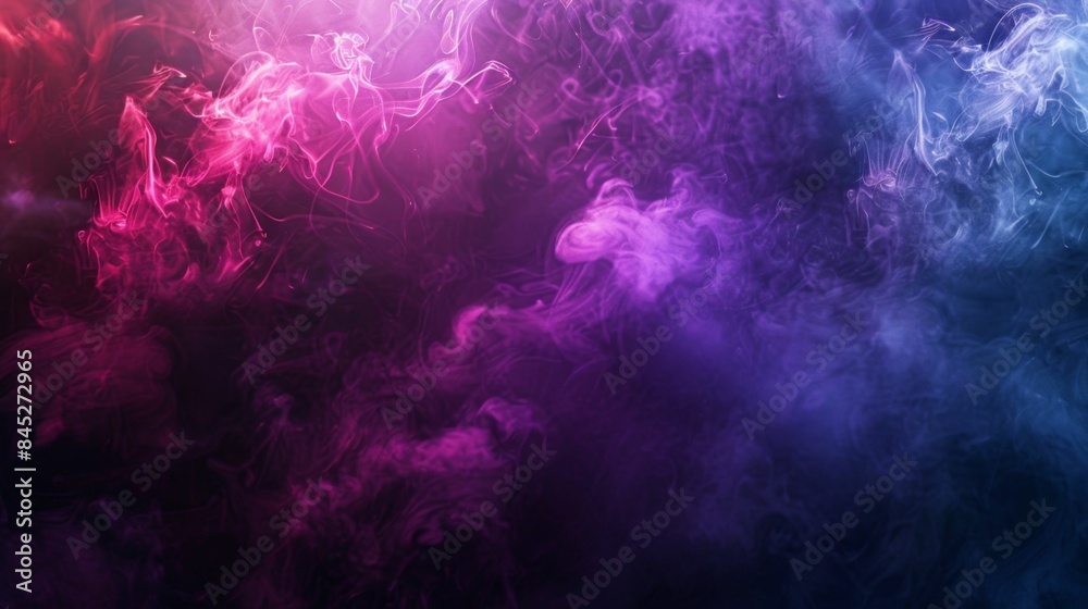 Swirls of mystical smoke in pink and blue, a vibrant dance of colors in motion Swirls of mystical smoke in pink and blue, a vibrant dance of colors in motion