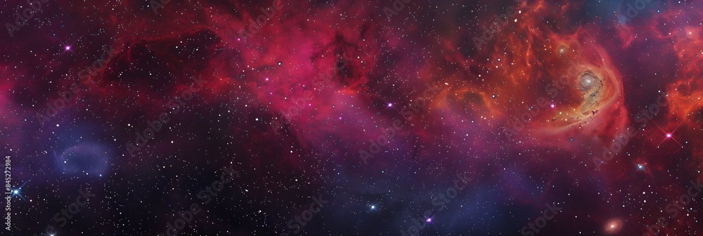 Obraz premium Galaxy. Nebula and stars in space. Outer space background. Galaxy background