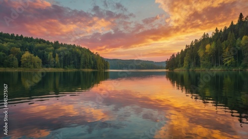 sunrise over the lake © Володимир Виповський