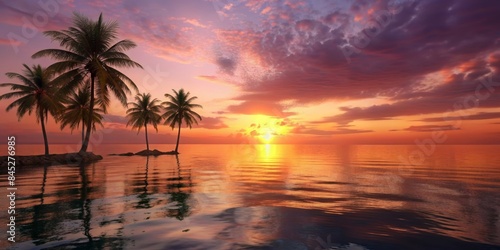 Fototapeta Naklejka Na Ścianę i Meble -  sunset over the sea