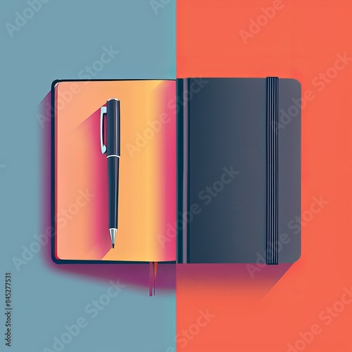 book and pen