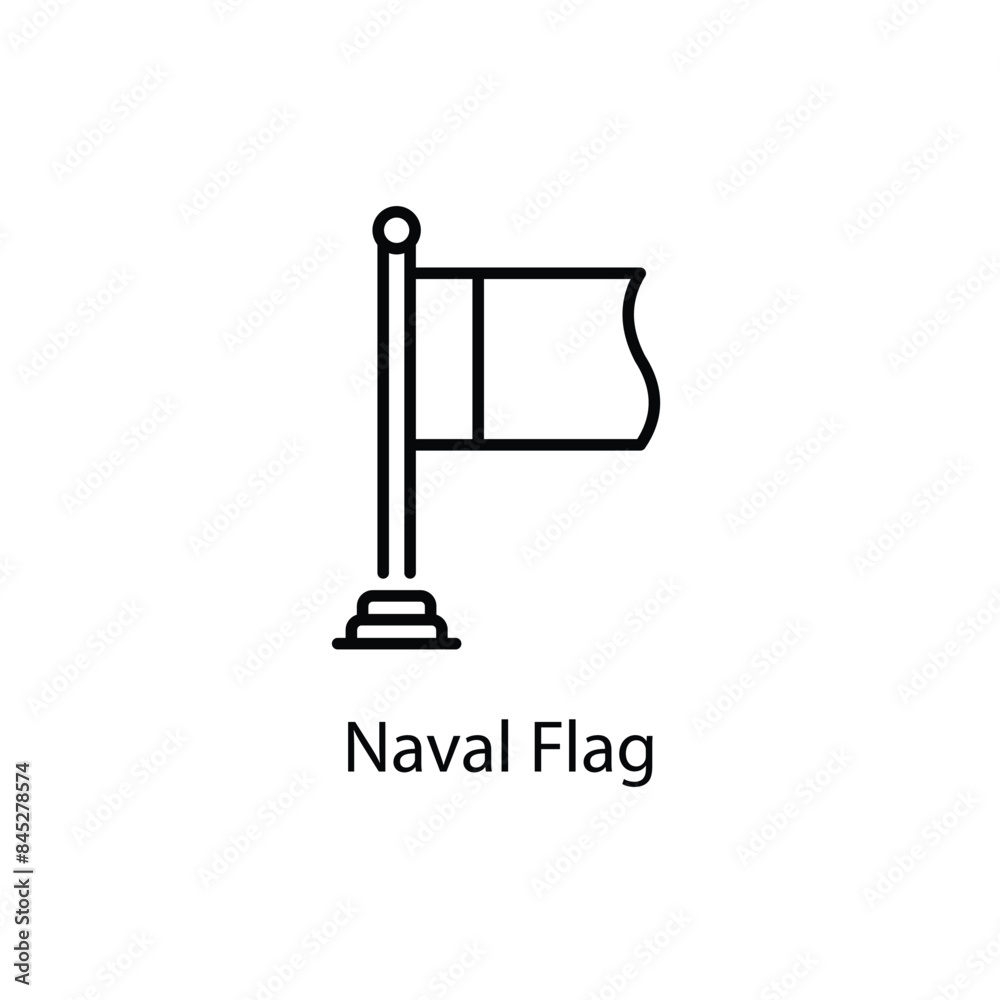 Naval Flag vector icon Naval Flag vector icon
