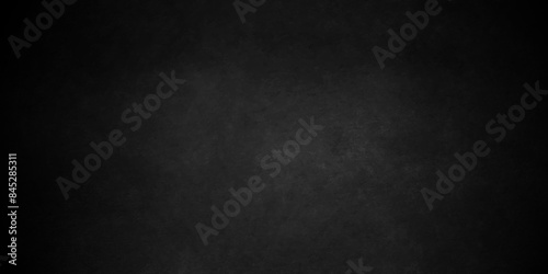 Dark Black background texture, old vintage charcoal black backdrop paper with watercolor. Abstract background with black wall surface, black stucco texture. Black gray satin dark texture.