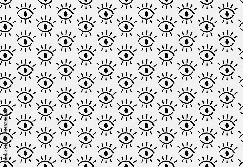 Open closed eyes line art drawing bold black white pattern surface ornament repeated chess geometrical ink watercolor Open closed eyes line art drawing bold black white pattern surface ornament repeated chess geometrical ink watercolor