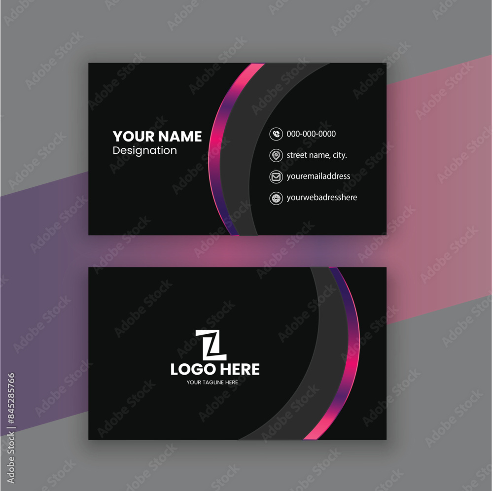 Fototapeta premium Business Card or Visiting Card